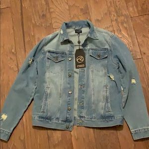 Request Premium Distressed Denim Jacket